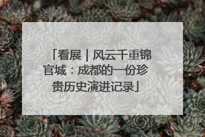 看展｜风云千重锦官城：成都的一份珍贵历史演进记录